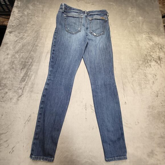Joe's Jeans Skinny Jeans Womens 29 Blue The Icon Mid Rise Distressed Stretch - Picture 12 of 14